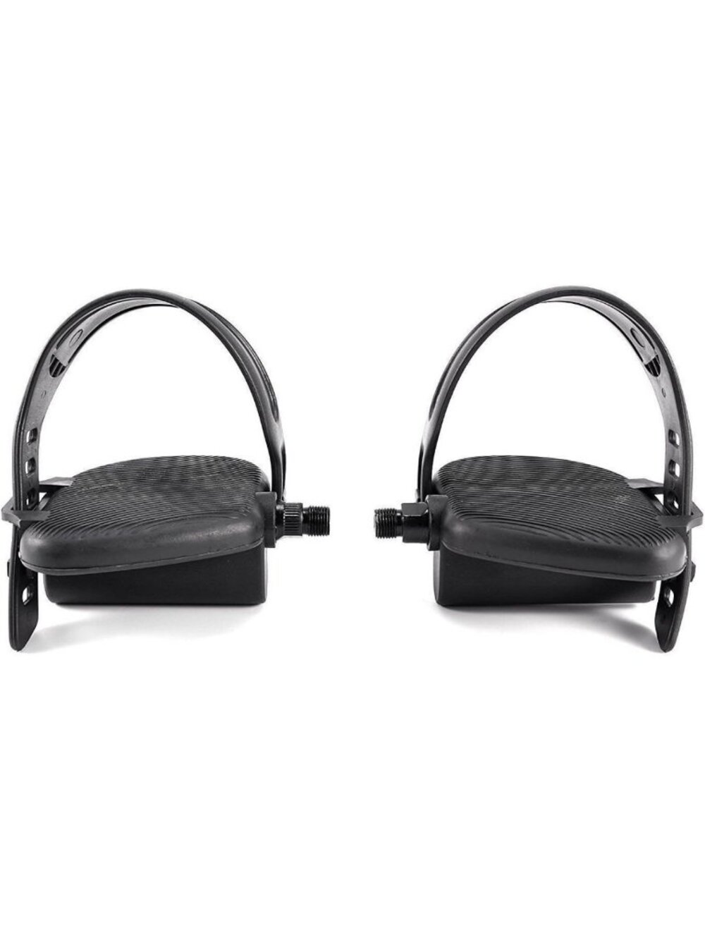 Adjustable Exercise Bike Pedals Set - Non-Slip Design, 9/16" & 1/2" Spindles